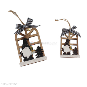 Recent design hanging wooden gnome decoration Christmas decoration