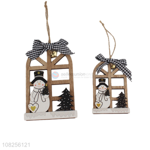 Best selling Christmas decoration wall hanging wooden ornament craft