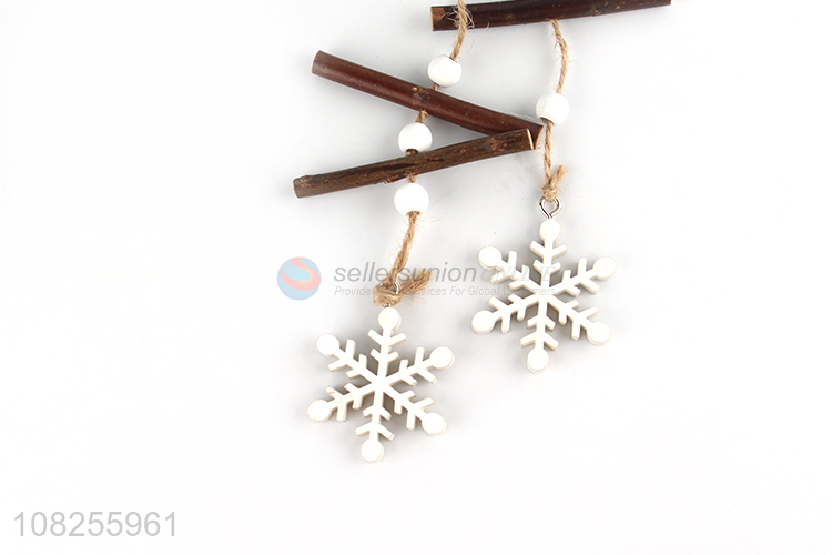 New arrival Christmas hanging wooden ornaments farmhouse decoration