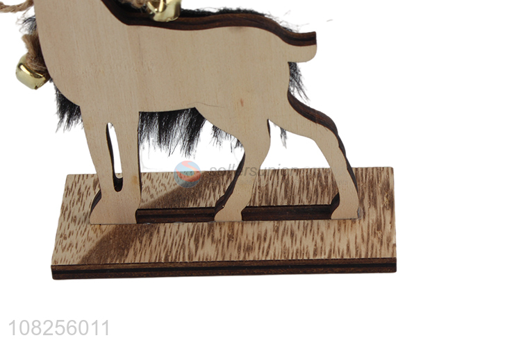 High quality wooden Christmas reindeer ornaments table decorations