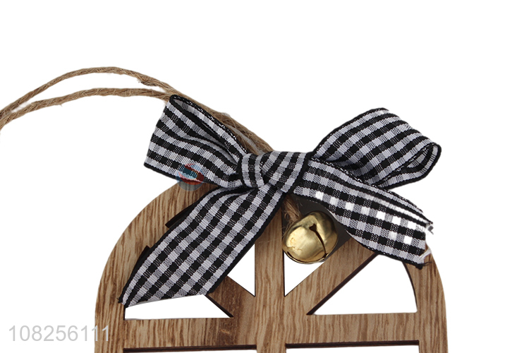 Factory price Christmas tree ornaments wall hanging wooden decoration
