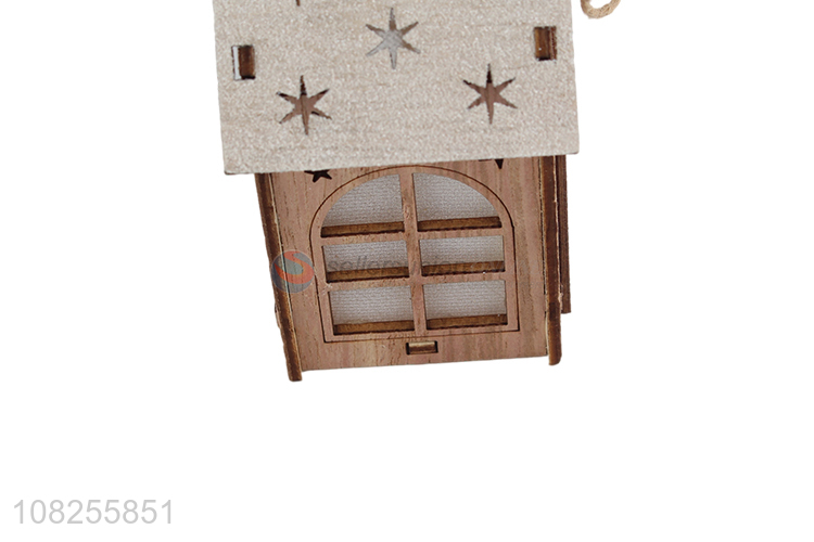 Good price wooden house hanging ornament farmhouse Christmas decor