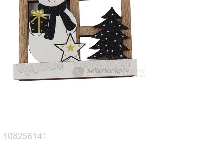 Hot selling Xmas decoration hanging wooden Christmas tree ornament