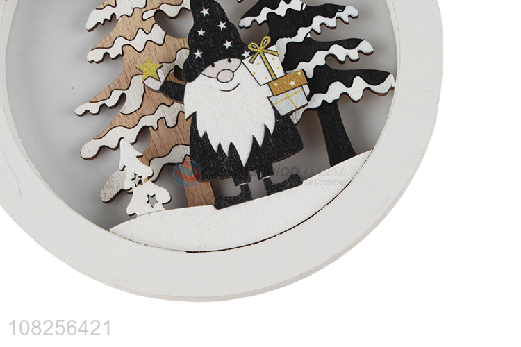 Yiwu wholesale creative wooden pendant for christmas party