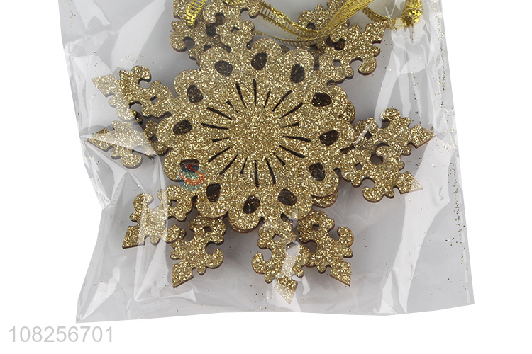 Hot sale creative wooden decoration christmas pendant