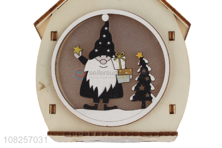 Yiwu market wooden pendant christmas crafts decoration