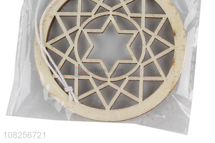 Low price creative wooden pendant festival decoration