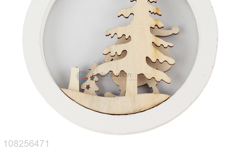 Yiwu market wood carving pendant christmas party pendant