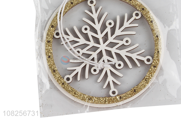 Yiwu market creative wooden pendant for christmas