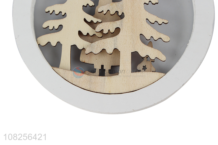 Yiwu wholesale creative wooden pendant for christmas party