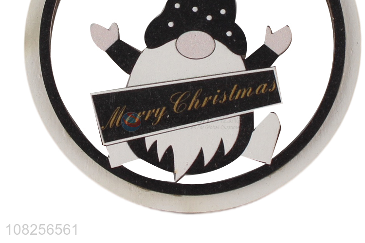 Hot selling wooden christmas door sign festive ornament