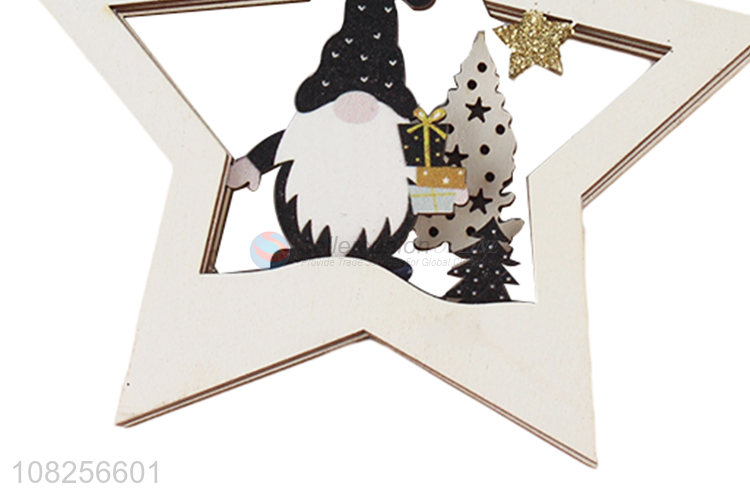 China wholesale wooden pendant christmas party decoration