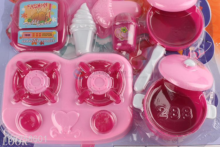 Hot items plastic kitchen dinnerware toys pretend play set toys