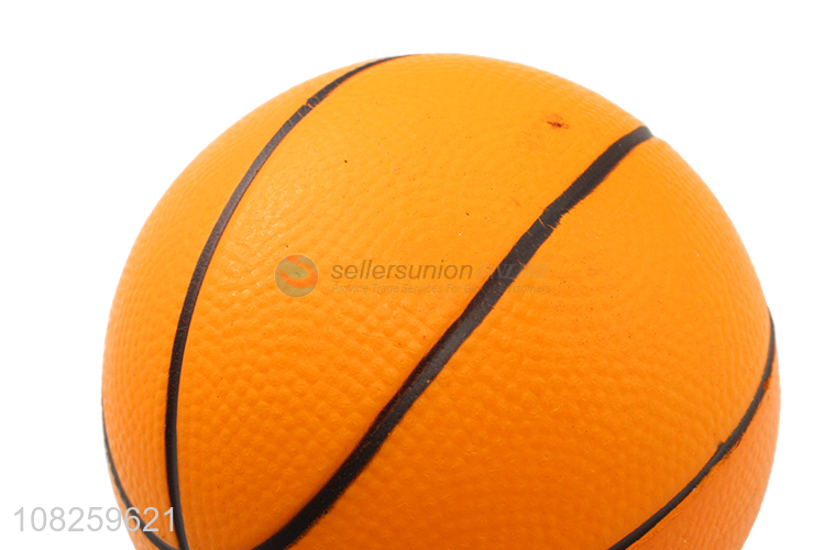 Factory price pu foam stress relief toy basketball for kids
