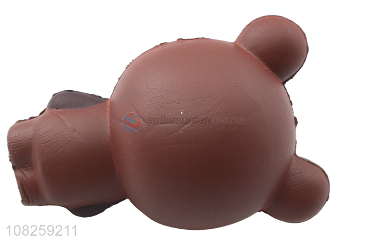 Factory price soft stress relief pu foam slow rising toy animal
