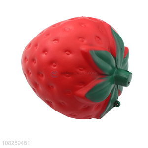 Hot selling anti-stress squeeze toys slow rising strawberry toy