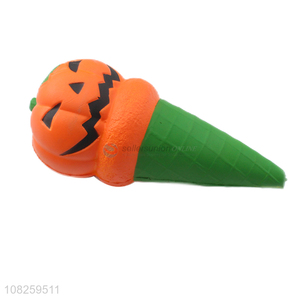 Wholesale pumpkin ice cream squeeze squishy toy party favors