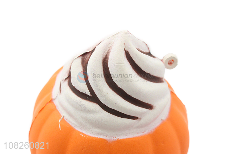 Hot selling cartoon pumpkin funny toys soft vent toys