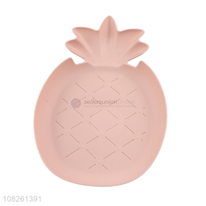 Wholesale Pineapple Shape Plate Plastic Fruit Plate