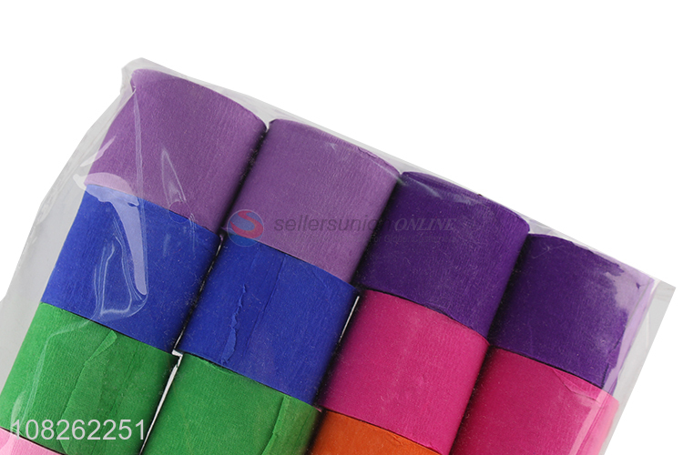 Low price color crepe paper DIY origami wholesale