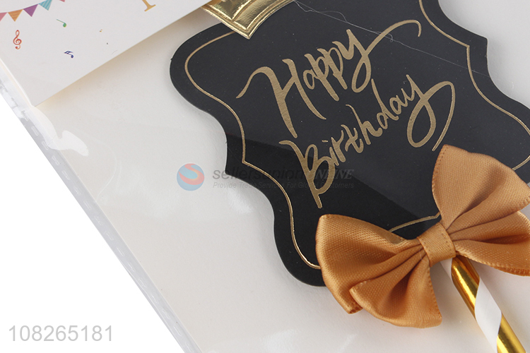 Cheap price plastic birthday cake topper for cake decoration