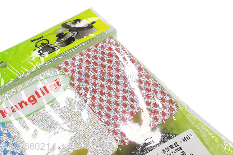 Cheap Sponge Scouring Pad Clean Ball Kitchen Cleaning Kit