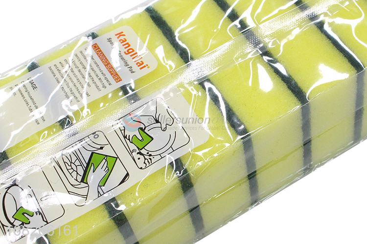 Popular 10 Pieces Sponge Scouring Pad Kitchen Cleaning Sponge