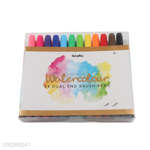 Fashion Double End <em>Watercolor</em> Pen Washable Water Color Pen Set
