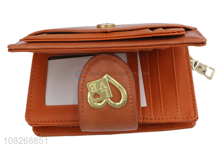 Good quality women wallet faux leather cluth purse coin wallet