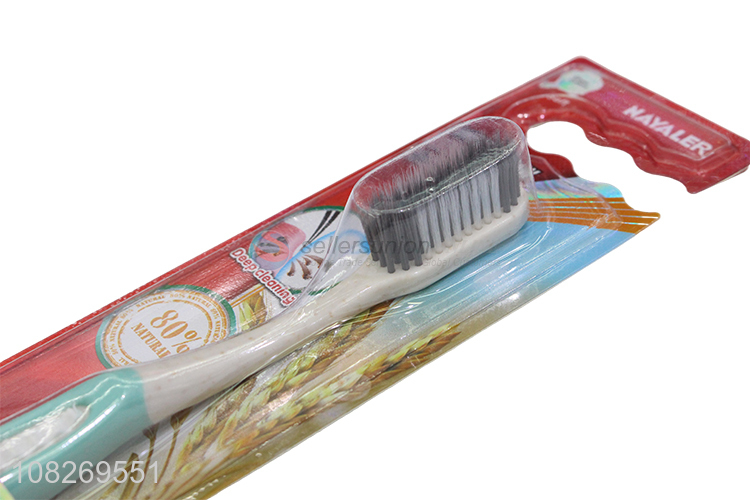 New design soft nylon adult toothbrush for deep cleaning