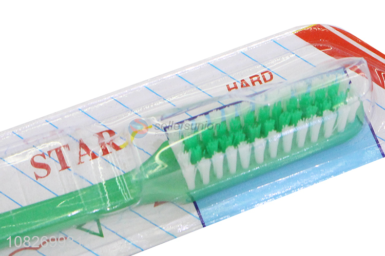 Yiwu wholesale nylon toothbrush for adult tooth cleaning