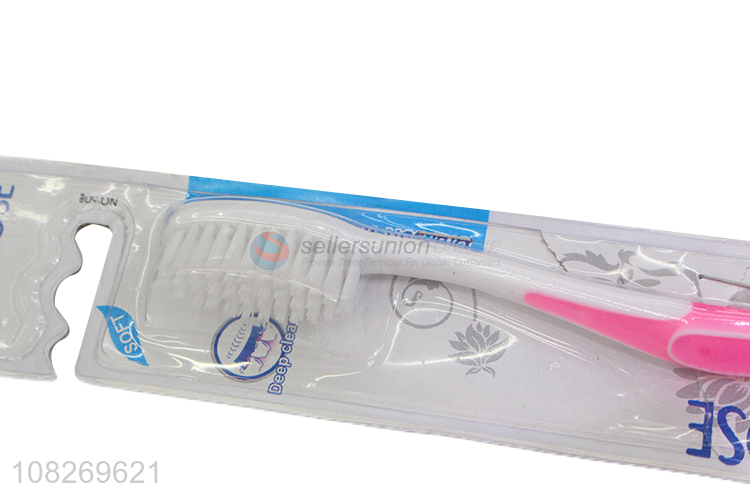 Best quality non-slip handle adult toothbrush for sale