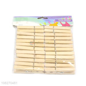 Factory Direct Sale Wooden Clips Fashion Clothes Pegs