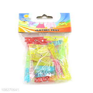 Wholesale Durable Plastic Clips 30 Pieces Clothes Pegs Set