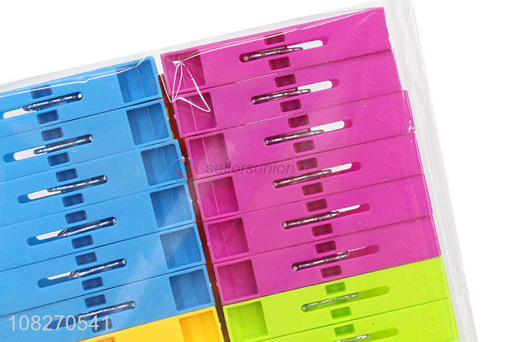 High Quality Plastic Clothes Pegs Colored Clothespin Set
