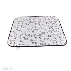 Factory wholesale cartoon dish drying mat kitchen drain pad