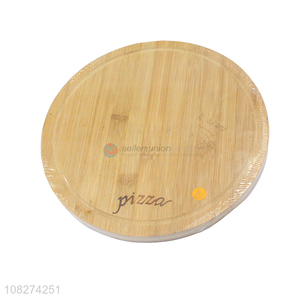 Wholesale round natural bamboo cutting board heavy duty chopping board