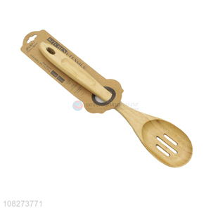 Good quality eco-friendly <em>healthy</em> slotted cooking spoon bamboo spoon