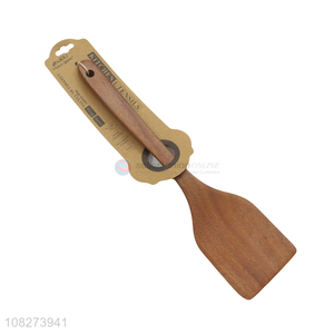 Wholesale mildewproof <em>healthy</em> long handle natural wooden cooking spatula