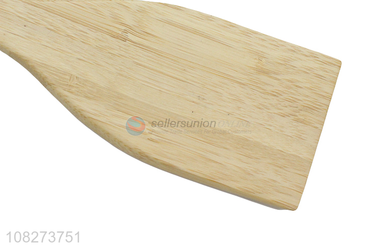 Hot selling natural bamboo flat frying spatula kitchen cooking tool