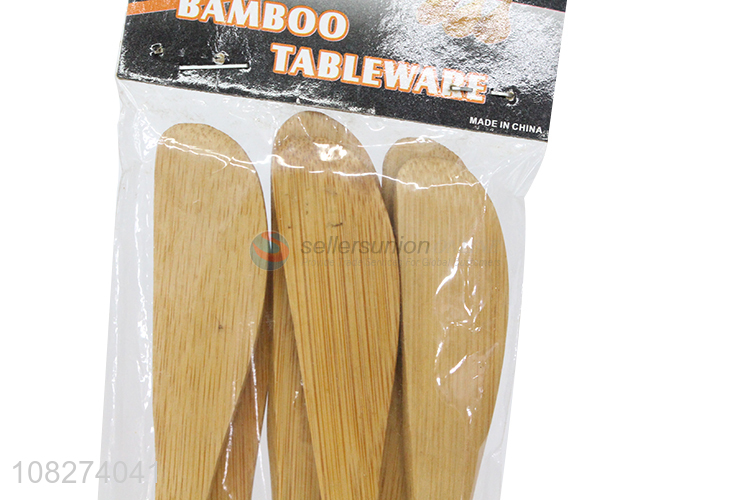 Wholesale eco-friendly bamboo table knife set biodegradable dinner knives