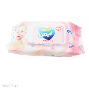 Hot Sale 90 Pieces Gentle Baby Wipes Skincare Cleaning Wipes