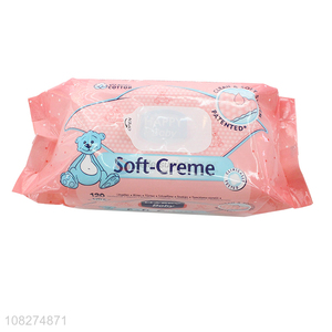 Hot Selling Soft <em>Wet</em> <em>Wipes</em> Skin Cleaning <em>Wipes</em> For <em>Baby</em>