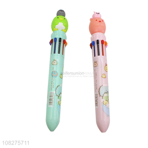 Wholesale Cartoon Design Ten Colors Ballpoint Pen