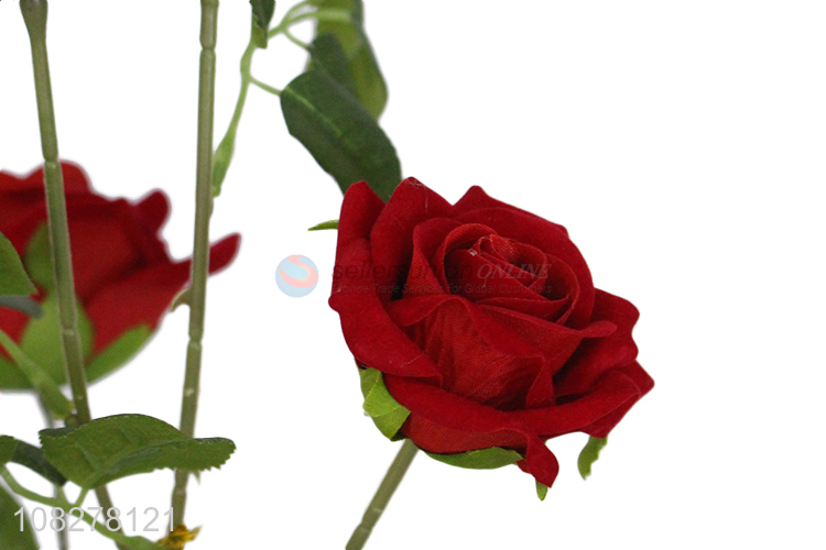 High quality simple rose bonsai home artificial flower for sale