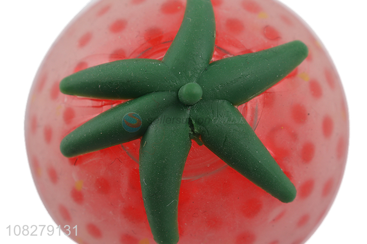 China supplier tomato shape soft squishy squeeze ball fidget toy