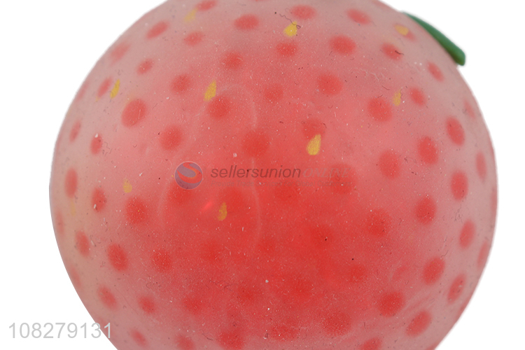 China supplier tomato shape soft squishy squeeze ball fidget toy
