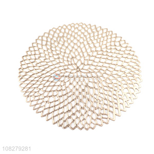 Good selling round fashion golden place mats table mats