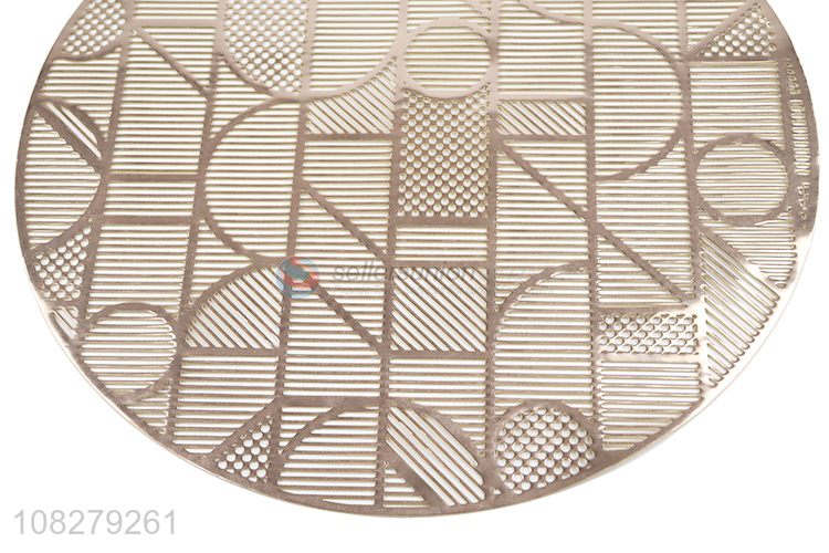 Hot selling round pvc household placemat table mats wholesale