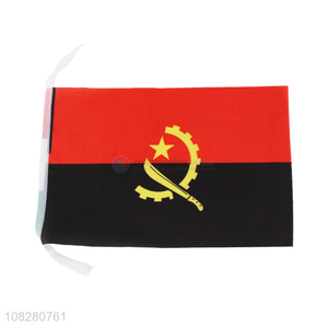 Chinese supplier decorated holding flag Angola country national flag